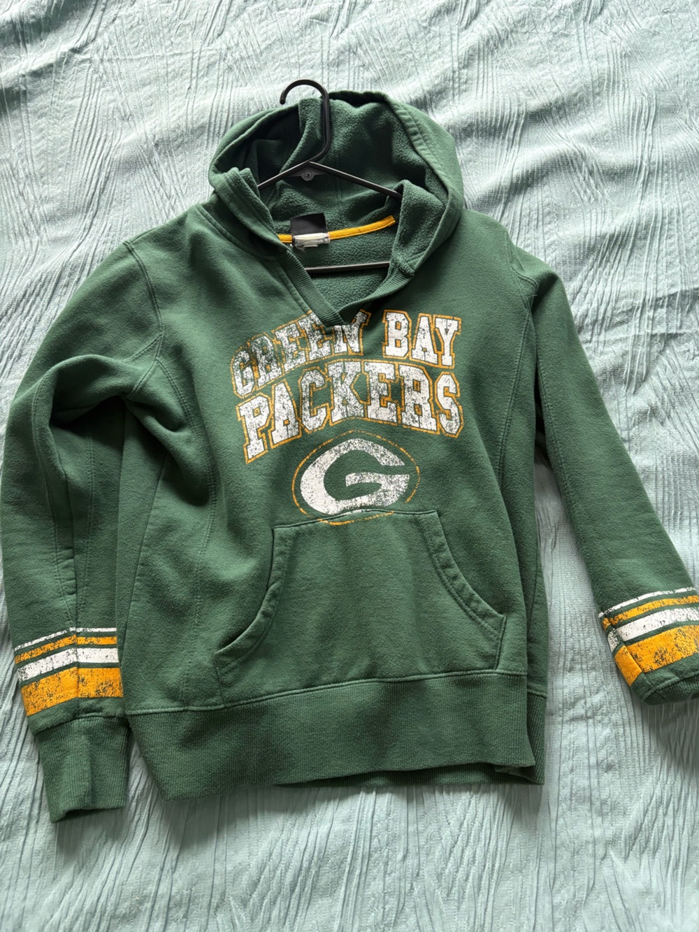 NFL Green Bay Packers Pullover Hoodie with Yellow Accents